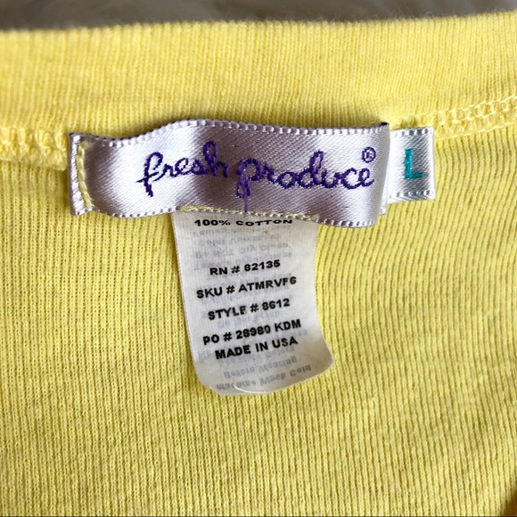 SOLD❌ Fresh produce 3/4 sleeve v-neck tee - Picture 3 of 4